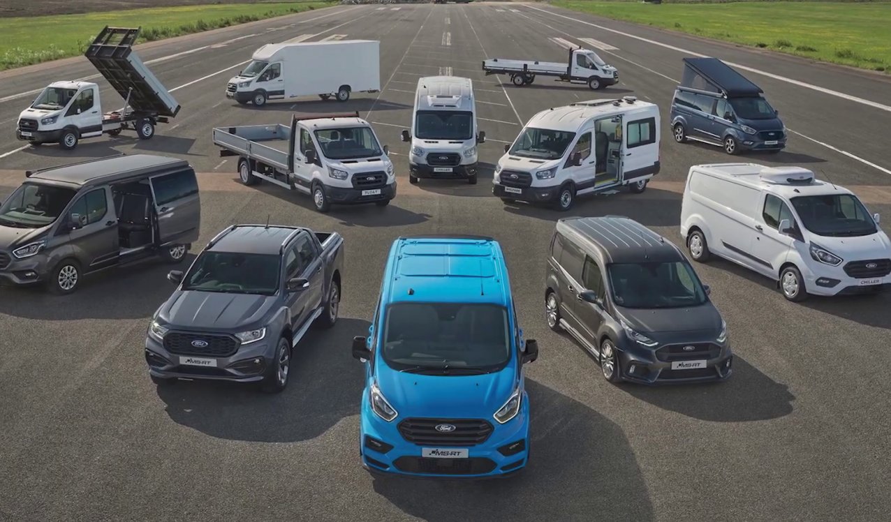 Ford Pro vans with factory fit TVL Security protection hit roads across Europe