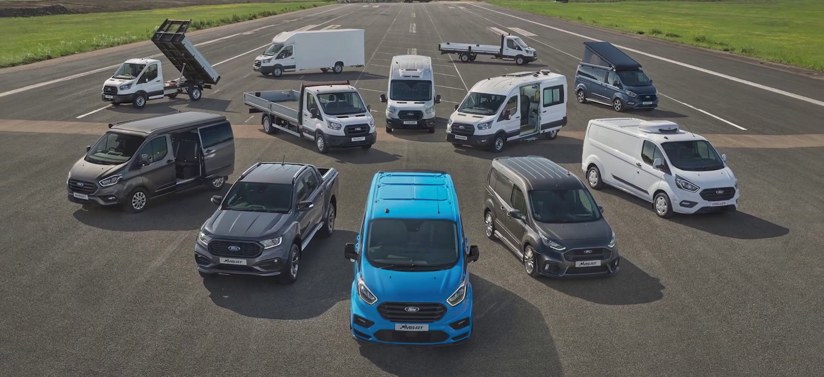Ford Pro vans with factory fit TVL Security protection hit roads across Europe